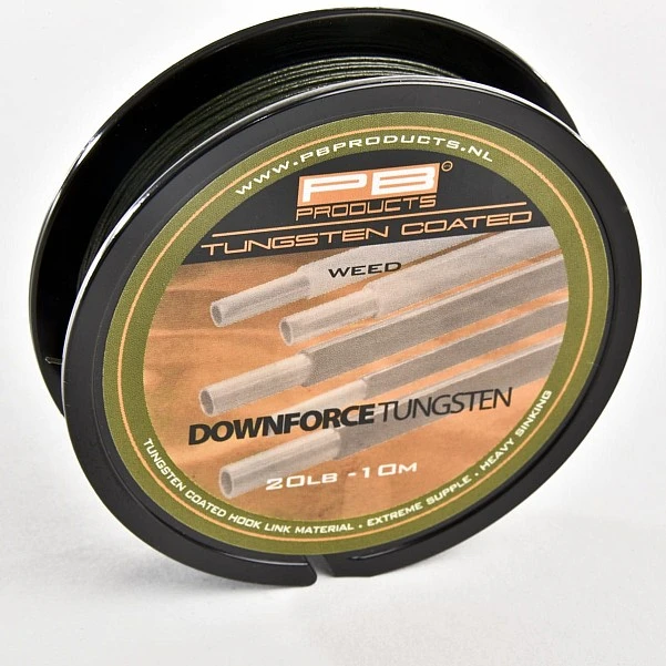 PB Downforce Tungsten Coated Hooklink weed/roślinność