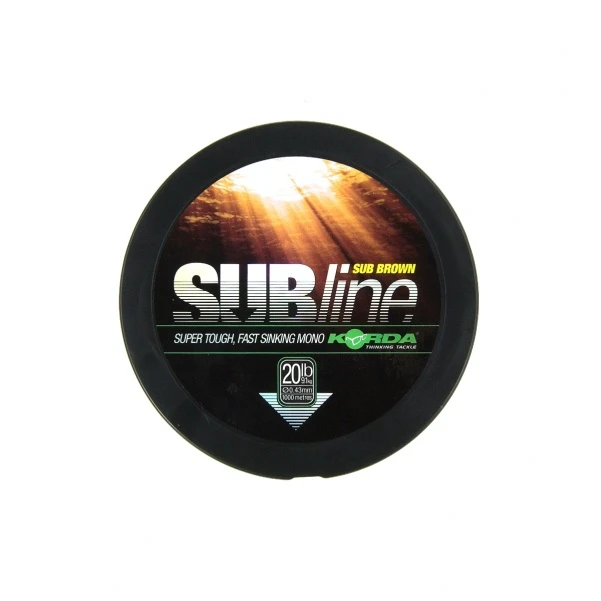 Korda SubLine Ultra Touch 1000m 0,43/20 lb (9,1 кг) коричневий