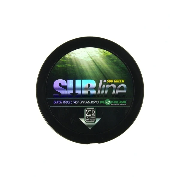 Korda SubLine Ultra Touch 1000m 0,43/20 lb (9.1 кг) зелений