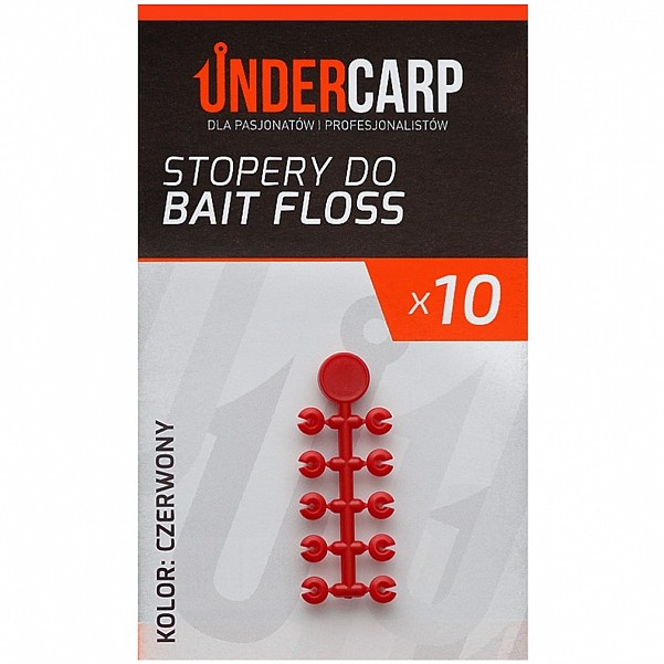 UnderCarp - Zarážky pro Bait Flossbarva červený - MPN: UC402 - EAN: 5902721605289