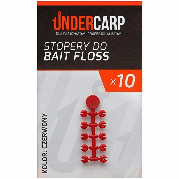 UnderCarp - Stopery do Bait Floss czerwony