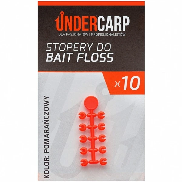 UnderCarp - Stopery do Bait Floss pomarańczowy