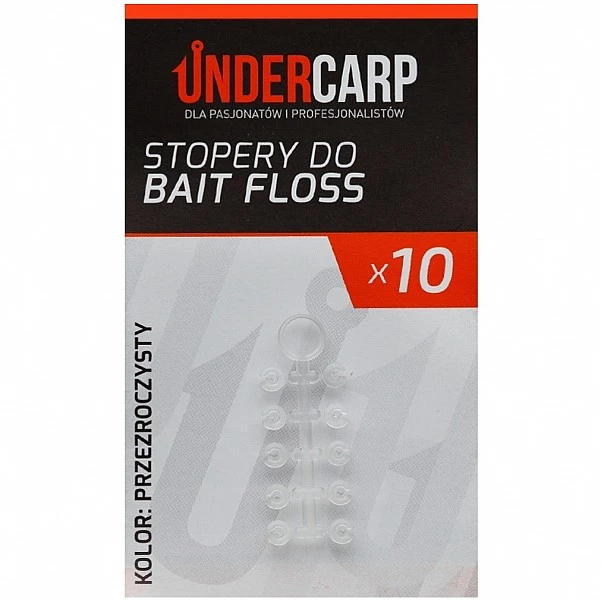 UnderCarp - Stopery do Bait Floss przeźroczysty