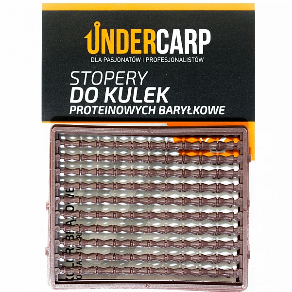 UnderCarp - Stopery do kulek proteinowych baryłkowe twarde brązowy