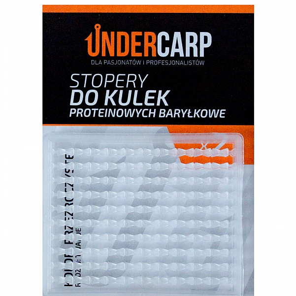UnderCarp - Stopery do kulek proteinowych baryłkowe twarde przeźroczysty