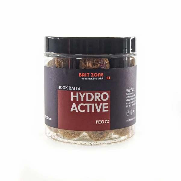 Bait Zone HYDRO-ACTIVE Hookbaits PEG 72 mix 16/20mm