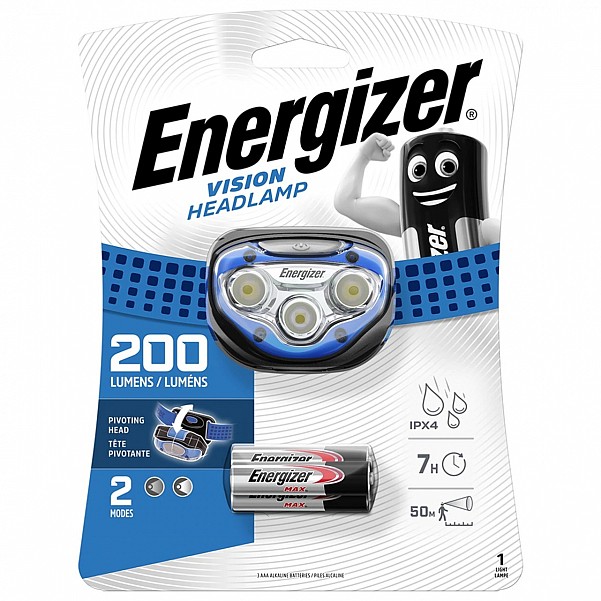 ENERGIZER Vision Headlamp 200 Lumens  - MPN: LP08771 - EAN: 7638900270228