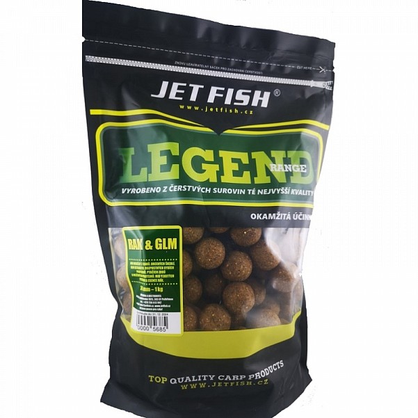 Jetfish Legend Boilie - Crayfish + GLMméret 24mm / 1kg - MPN: 000568 - EAN: 00005685