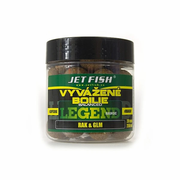 Jetfish Legend Balanced Boilies Crayfish + GLM 20mm