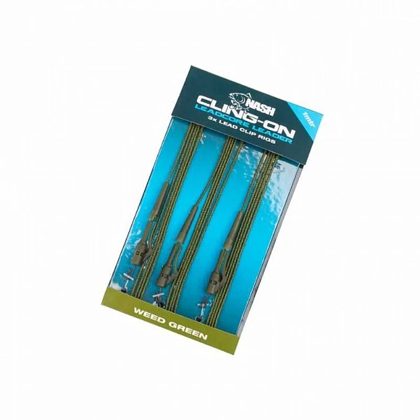 Nash Cling-On Leadcore Lead Clip Leaders Weed (roślinność)