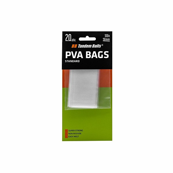 TandemBaits PVA Bagstaille 100mm x 50mm / 20 pcs

becomes

100mm x 50mm / 20 pièces - MPN: 03937 - EAN: 5907666689691