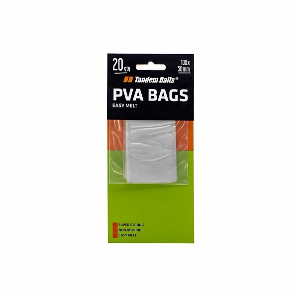 TandemBaits PVA Bags SRmisurare 100mm x 50mm / 20 pezzi - MPN: 03940 - EAN: 5907666689721