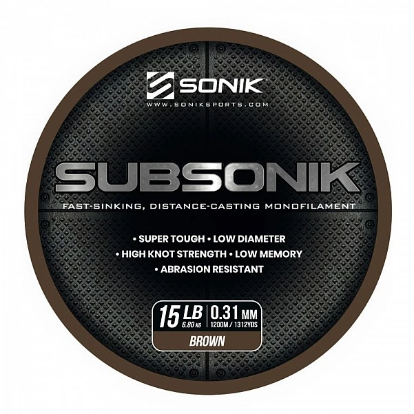 Sonik Subsonik Mono Line Brown 0.31mm/1200m
