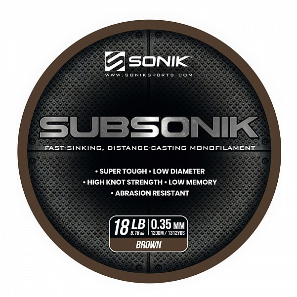 Sonik Subsonik Mono Line Browntyp 0,35mm/1200m - MPN: RC0013 - EAN: 5055279521423