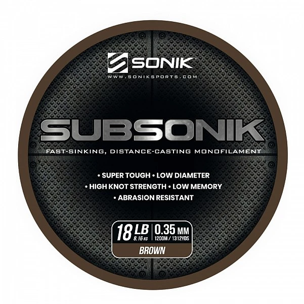 Sonik Subsonik Mono Line Brown 0.35mm/1200m