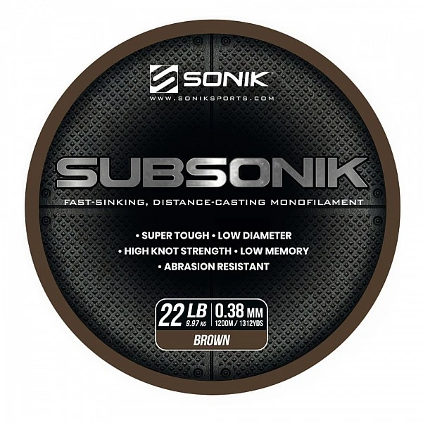 Sonik Subsonik Mono Line Brown 0.38mm/1200m