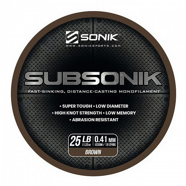 Sonik Subsonik Mono Line Brown 0.41mm/1200m