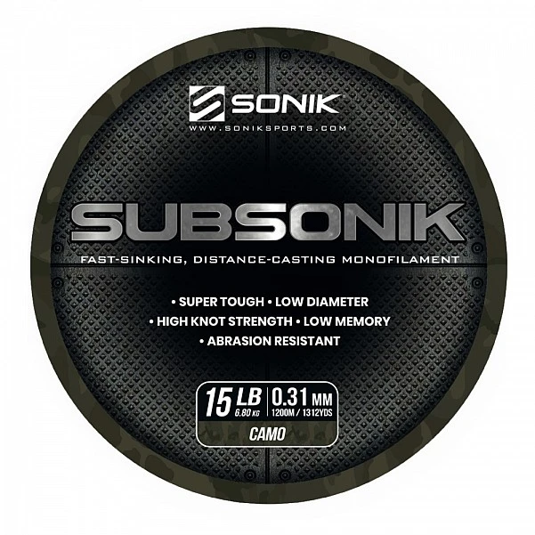Sonik Subsonik Mono Line Camo 0.31mm/1200m