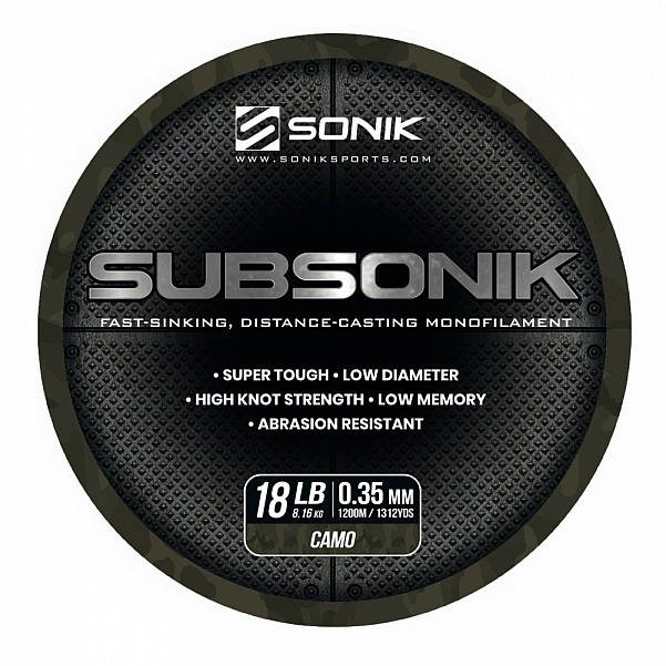Sonik Subsonik Mono Line Camotipo 0,35 mm / 1200 m - MPN: RC0023 - EAN: 5055279521522