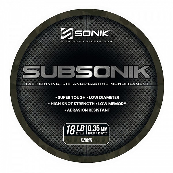 Sonik Subsonik Mono Line Camotyp 0,35mm/1200m - MPN: RC0023 - EAN: 5055279521522