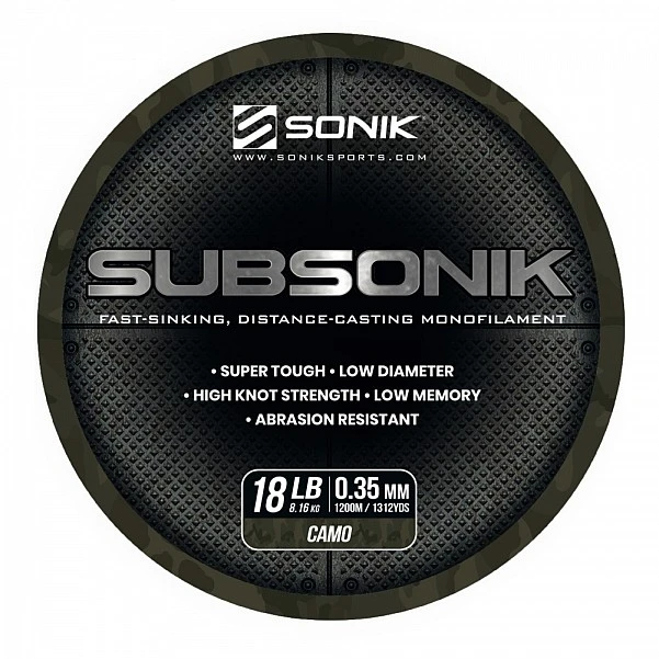 Sonik Subsonik Mono Line Camo 0.35mm/1200m