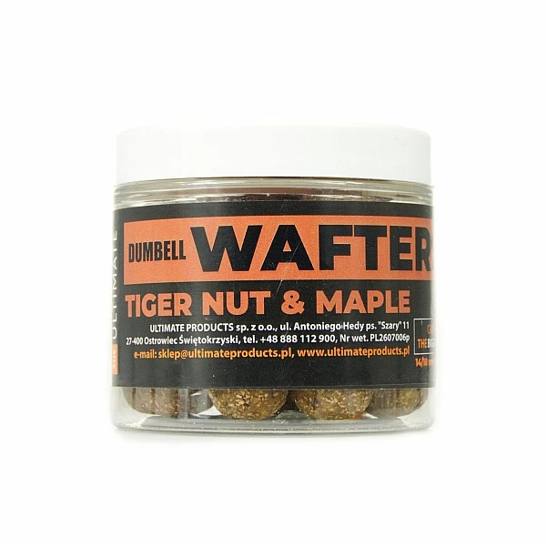 UltimateProducts Wafters - Tiger Nut & Maple  dumbell wafters 14/18 мм