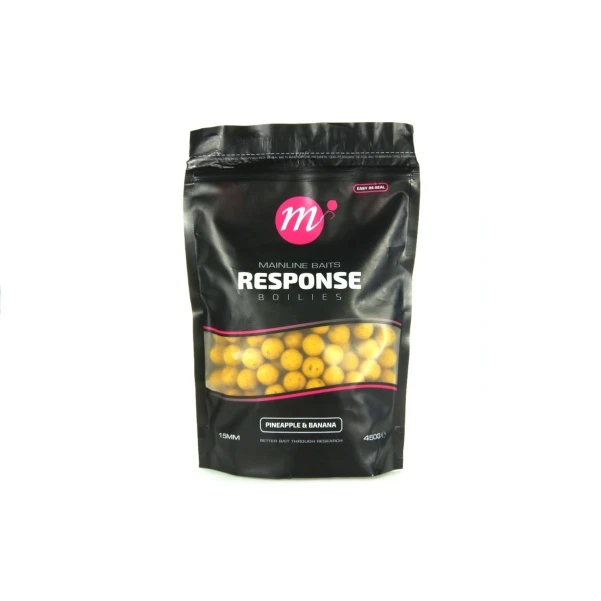 Mainline Response Range Boilies - Pineapple & Banana 15 мм - 450 г