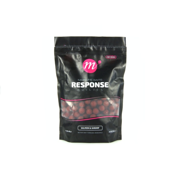 Mainline Response Range Boilies - Salmon & Shrimpemballage 15 mm - 450 g - MPN: M01024 - EAN: 5060509810963