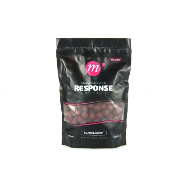 Mainline Response Range Boilies - Salmon & Shrimp 15 мм - 450 г
