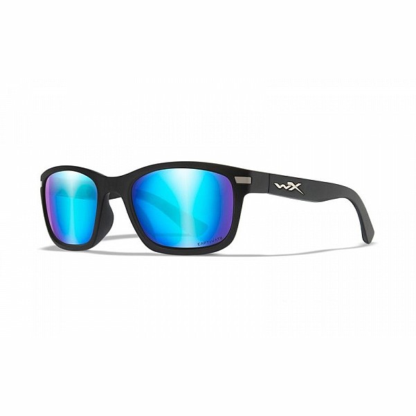 WileyX HELIX Captivate Polarized Blue Mirror Smoke Grey Matte Black Framecouleur Lunettes de Soleil Polarisation Captivate Bleu Miroir Fumé Gris - MPN: AC6HLX09 - EAN: 712316005906