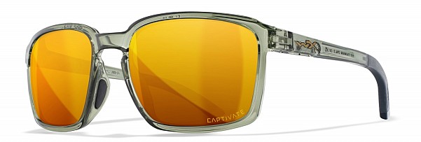 WileyX ALFA Captivate Polarized Bronze Mirror Copper Gloss Crystal Light Olive/Grey Framecolor Captivate Polarizado Espejo Bronce Cobre - MPN: AC6ALF04 - EAN: 712316006804