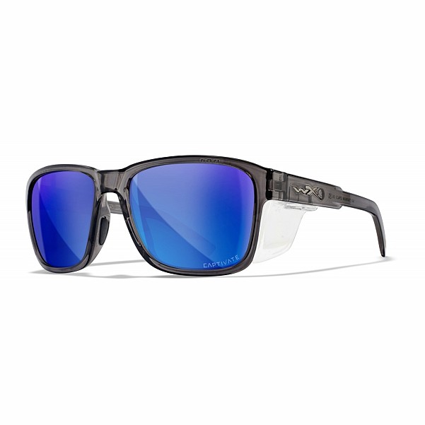 WileyX TREK Captivate Polarized Blue Mirror Smoke Grey Gloss Crystal Dark Grey Frameszín Elbűvölő Polarizált Kék Tükör Füstszürke - MPN: AC6TRK09 - EAN: 712316007337