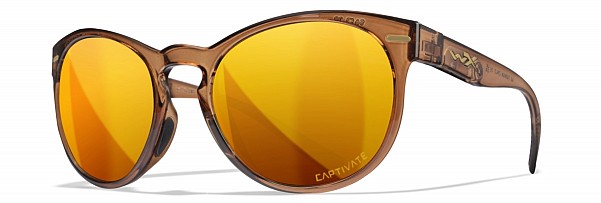 WileyX COVERT Captivate Polarized Bronze Mirror Copper Crystal Rootbeer Framecouleur Verres Polarisés Captivate Bronze Miroir Cuivre - MPN: AC6CVT04 - EAN: 712316007122