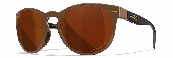 WileyX COVERT Captivate Polarized Copper Gloss Coffee/Crystal Brown Framecouleur Verres Polarisés Captivate Cuivre - MPN: AC6CVT06 - EAN: 712316007139