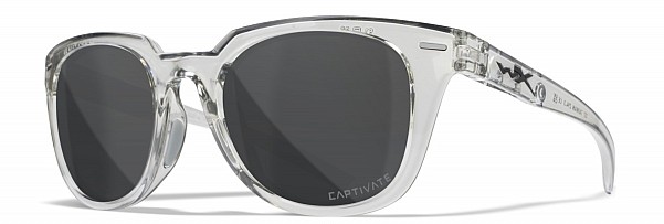 WileyX ULTRA Captivate Polarized Smoke Grey Gloss Crystal Light Grey Framecouleur Lunettes de Soleil Captivate Polarisées Gris Fumé - MPN: AC6ULT08 - EAN: 712316006989