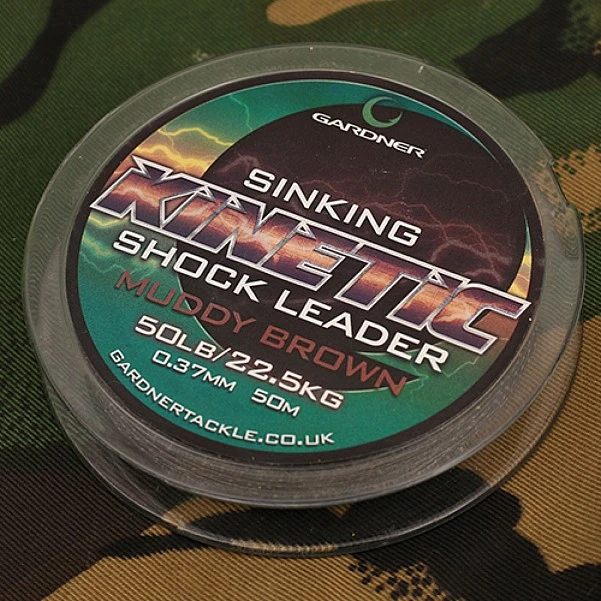 Gardner Kinetic Sinking Shock Leader 50lb 50 lb (0,37mm)