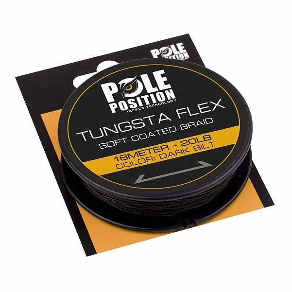 Strategy Pole Position Tungstaflex Soft Coated Braid 20lb / Dark Silt (muł)