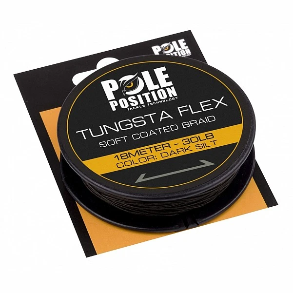Strategy Pole Position Tungstaflex Soft Coated Braid 30lb / Dark Silt (muł)
