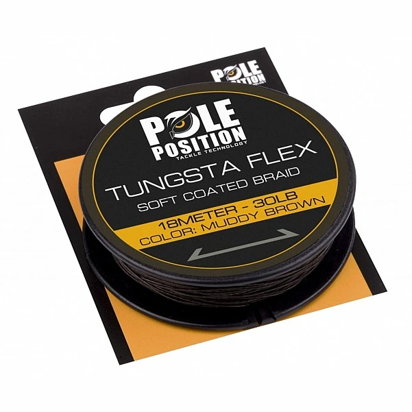 Strategy Pole Position Tungstaflex Soft Coated Braid 30lb / Muddy Brown (brąz)