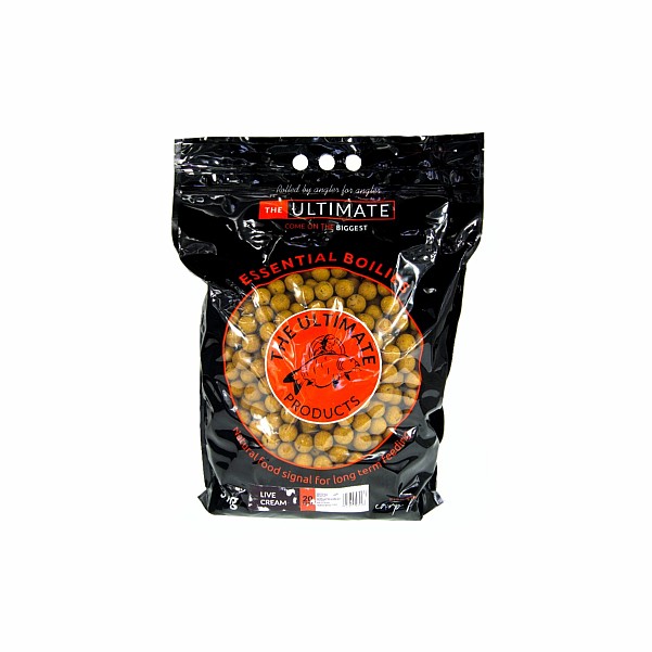 UltimateProducts Essential Boilies - Live Cremevelikost 20mm / 5kg - EAN: 5903855434486