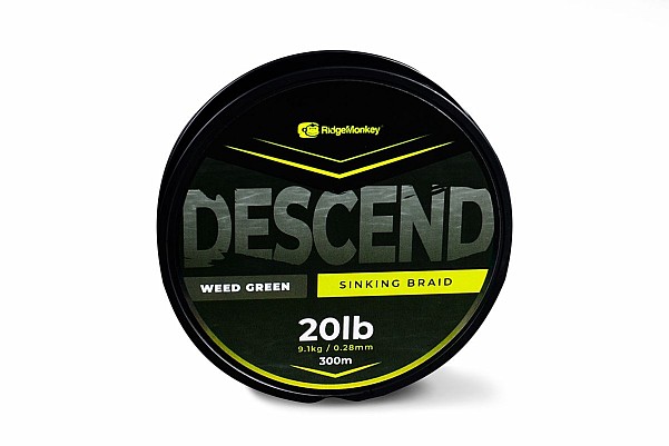 RidgeMonkey Descend Sinking Braidsize 0.28mm (20lb) / 300m - MPN: RMT329 - EAN: 5056210622032