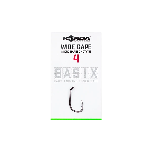 Korda Basix Wide Gape Hooks 4