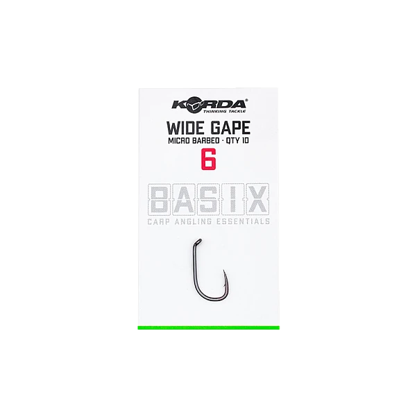 Korda Basix Wide Gape Hooks 6