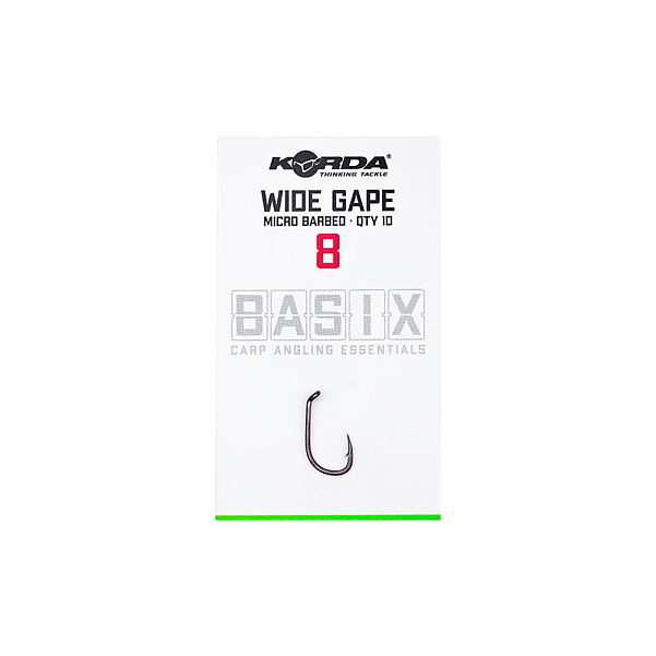 Korda Basix Wide Gape Hooksрозмір 8 - MPN: KBX004 - EAN: 5060660633548