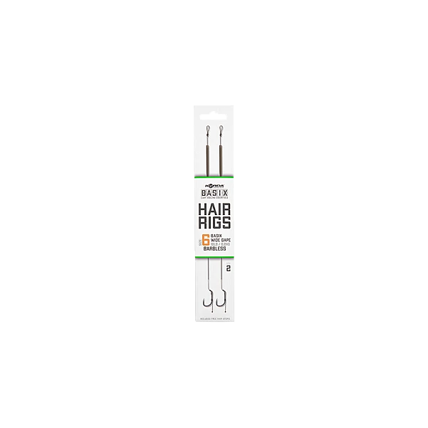 Korda Basix Hair Rig Wide Gape Barbless 6