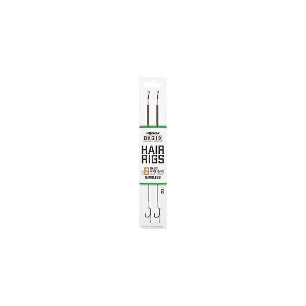 Korda Basix Hair Rig Wide Gape Barbless 8
