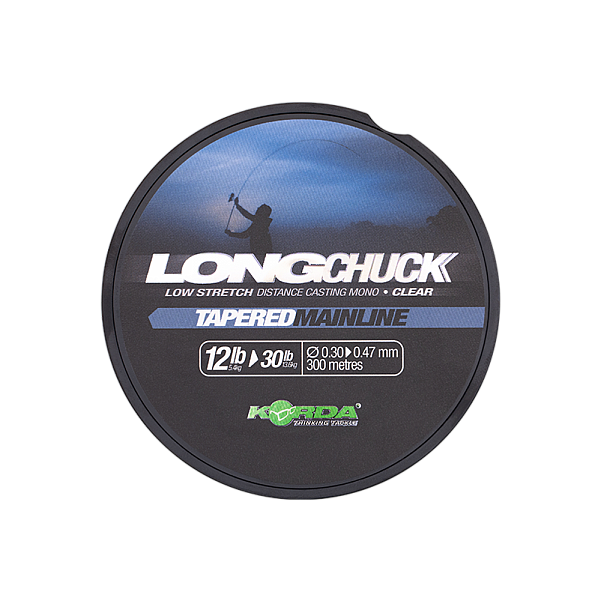 Korda LongChuck Tapered Mainlinevelikost 12-30lb/0.30-0.47mm - MPN: KDCM09 - EAN: 5060660638178