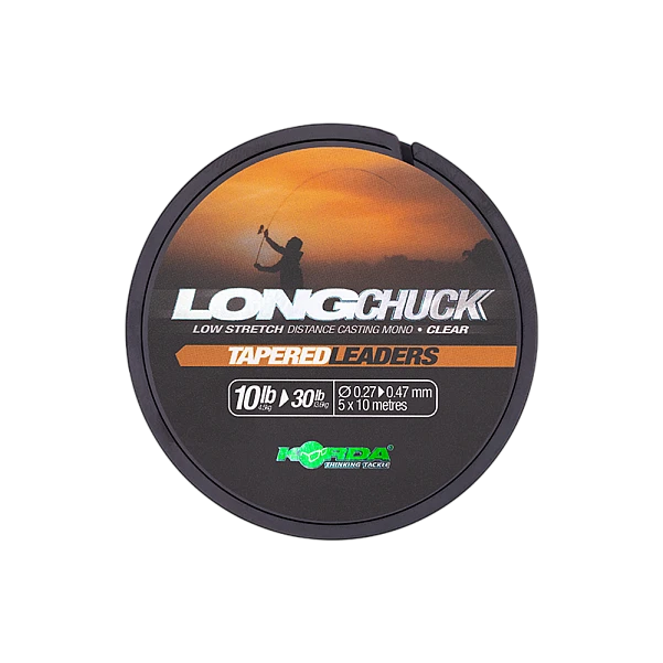 Korda LongChuck Tapered Leaders 10-30lb/0.27-0.47mm