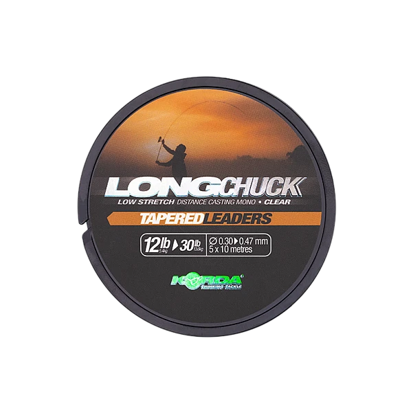 Korda LongChuck Tapered Leaders 12-30lb/0.30-0.47mm