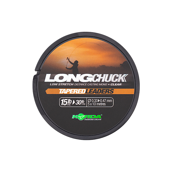 Korda LongChuck Tapered Leadersrozmiar 15-30lb/0.33-0.47mm - MPN: KDCM07 - EAN: 5060660638130